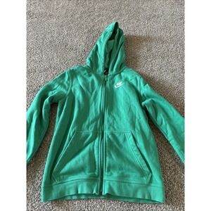 Unisex Green‎ Nike Hooded Zip Up Jacket Size Large